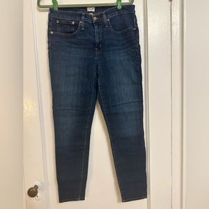 J. Crew skinny jeans, blue denim, size 30